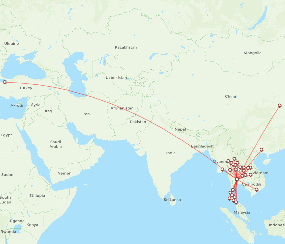 Nok Air Airline Routes DD 2024 Map Flight Routes   DD 