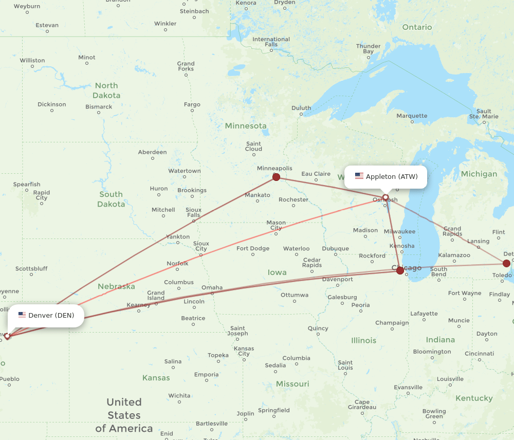 Denver Co To Appleton Wi