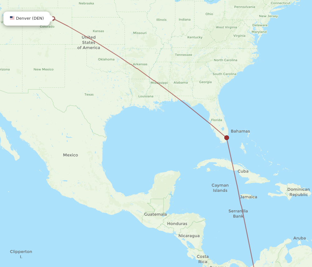 Flights from Denver to Pereira DEN to PEI Flight Routes