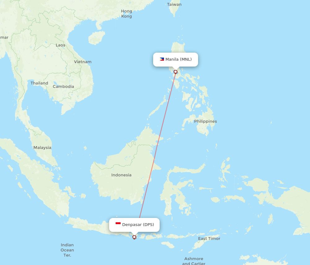 All Flight Routes From Denpasar To Manila Dps To Mnl Flight Routes 8900