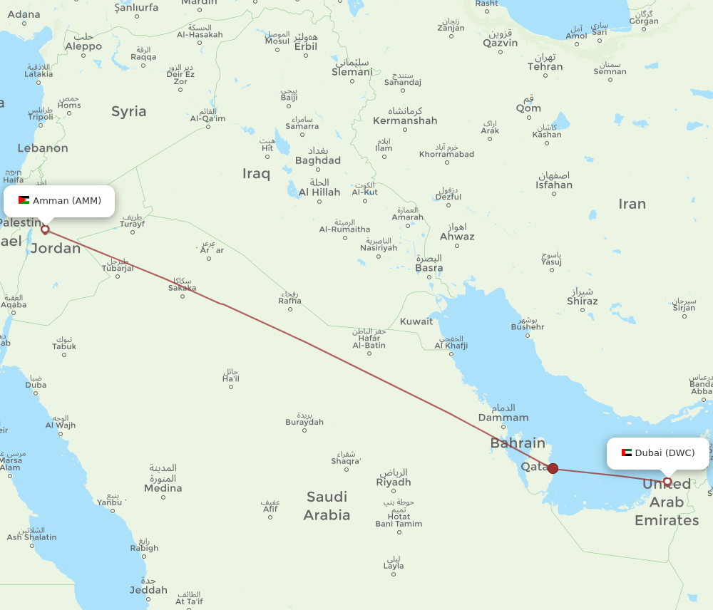 Dubai to hotsell amman flights