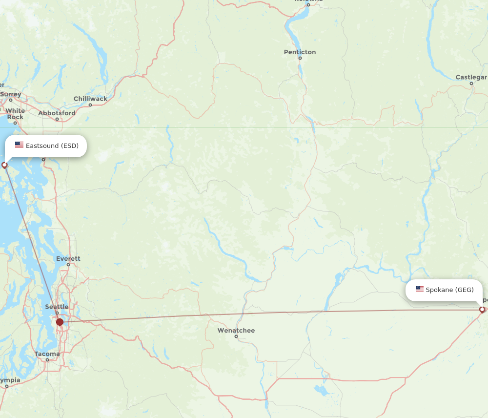 All Flight Routes From Eastsound To Spokane Esd To Geg Flight Routes 5607