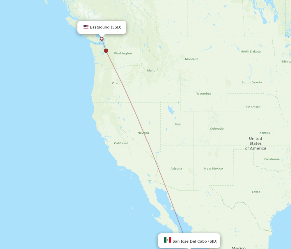 Flights From Eastsound To San Jose Cabo Esd To Sjd Flight Routes 3394