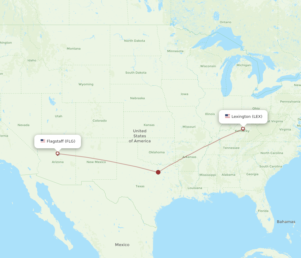 Flights from Flagstaff to Lexington FLG to LEX Flight Routes