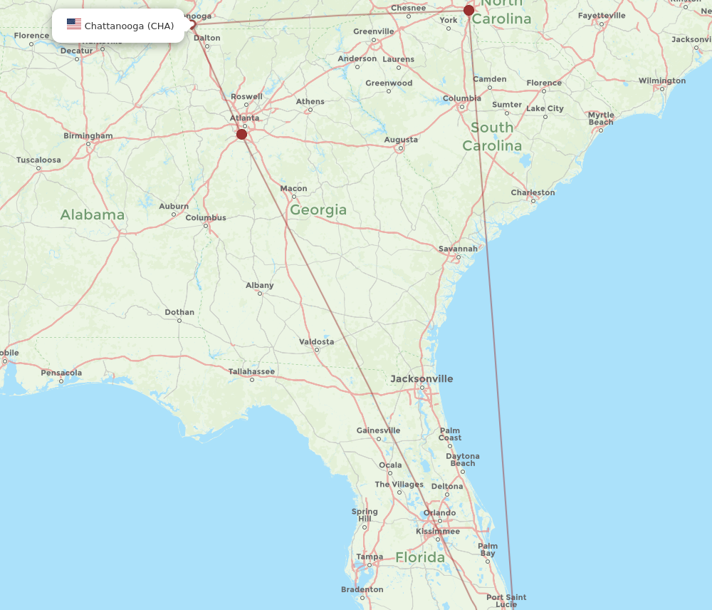 Flights from Fort Lauderdale to Chattanooga FLL to CHA Flight