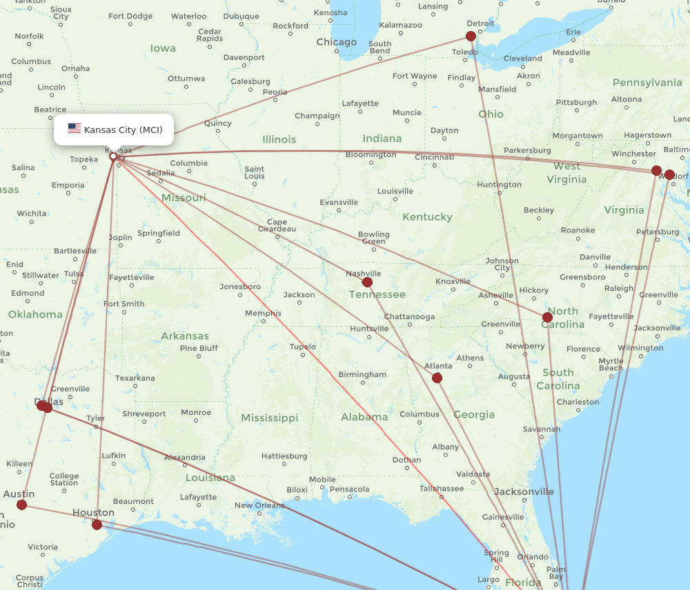 Flights from Fort Lauderdale to Kansas City FLL to MCI Flight