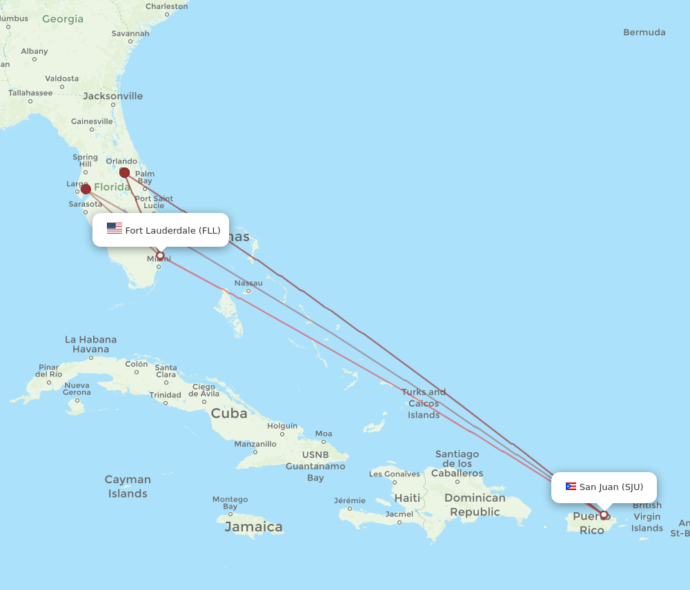 Fll to discount sju one way