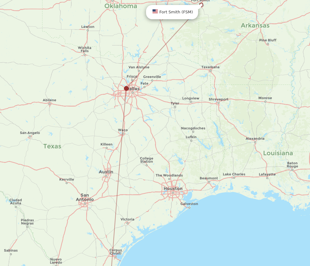 Flights from Fort Smith to Harlingen, FSM to HRL - Flight Routes