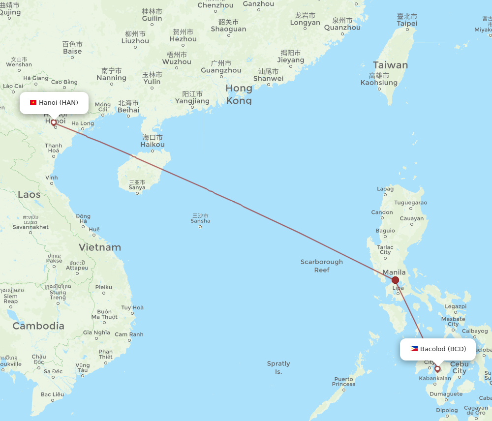 All Flight Routes From Hanoi To Bacolod Han To Bcd Flight Routes 3405