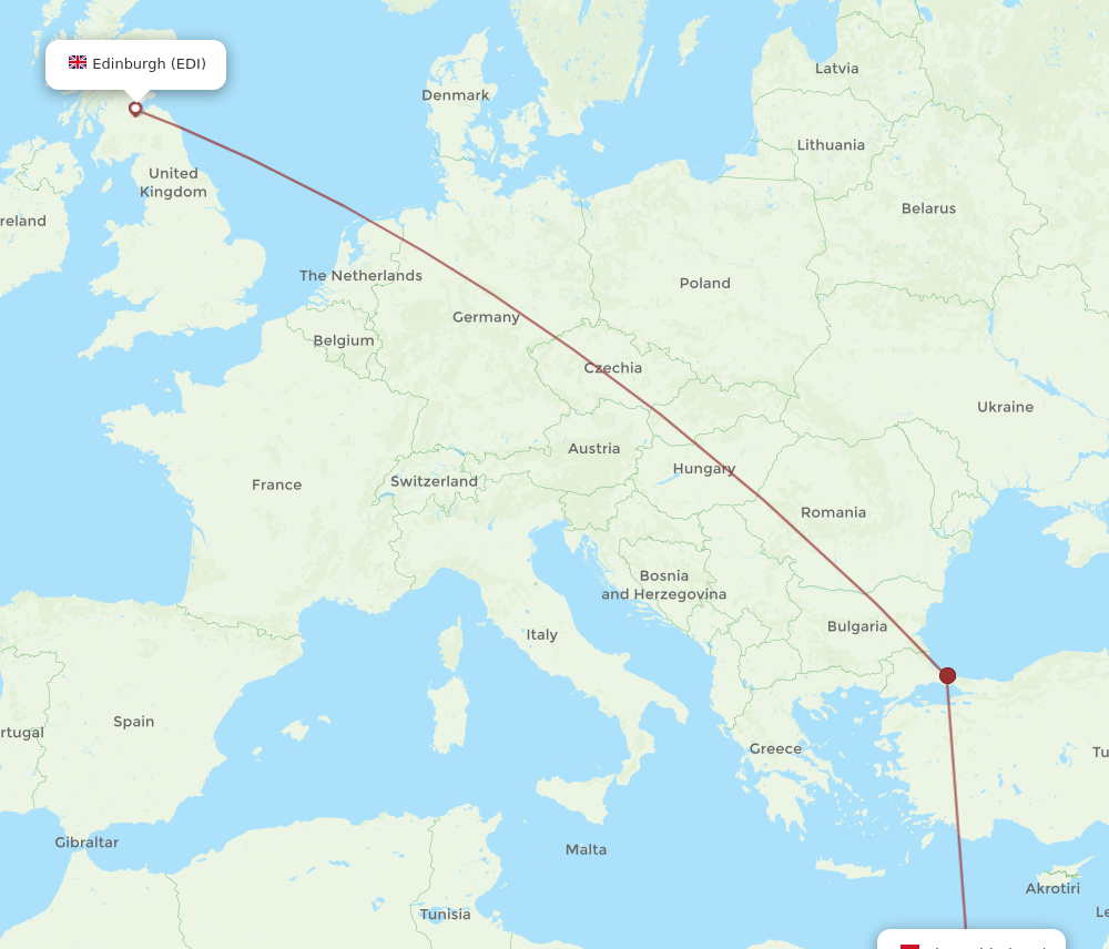 Flights from Alexandria to Edinburgh HBE to EDI Flight Routes