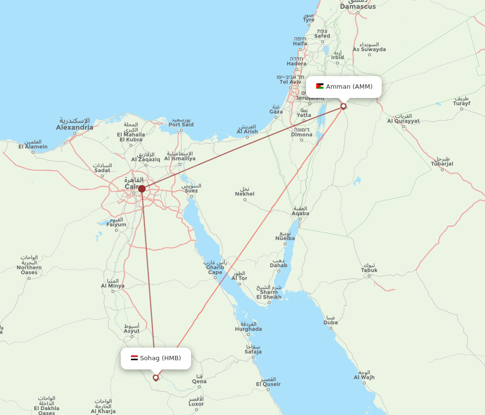 Flights from cairo store to amman jordan