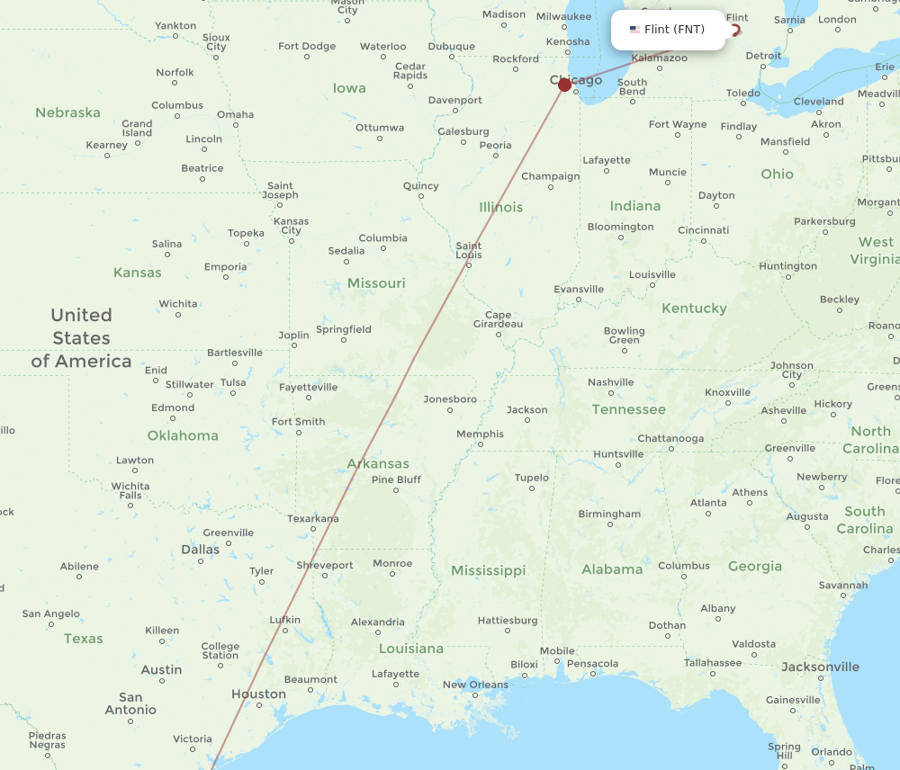 Flights from Harlingen to Flint HRL to FNT Flight Routes