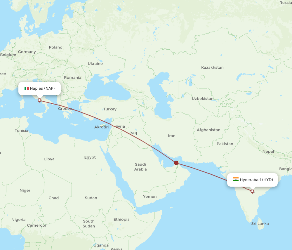 All Flight Routes From Naples To Hyderabad Nap To Hyd Flight Routes 4984