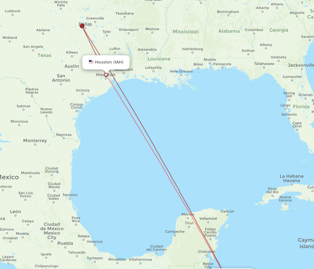 Flights from Houston to Roatan IAH to RTB Flight Routes