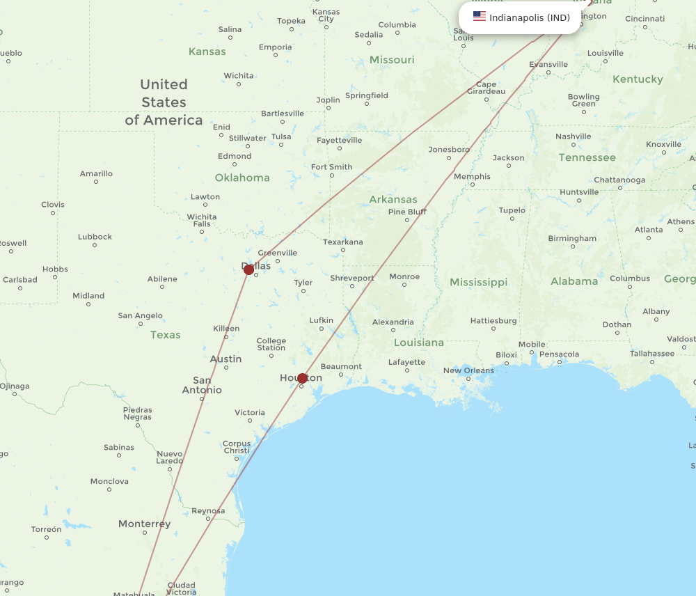 Flights from Indianapolis to Leon Guanajuato IND to BJX Flight