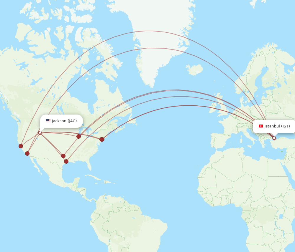 Flights From Jackson To Istanbul Jac To Ist Flight Routes 9899