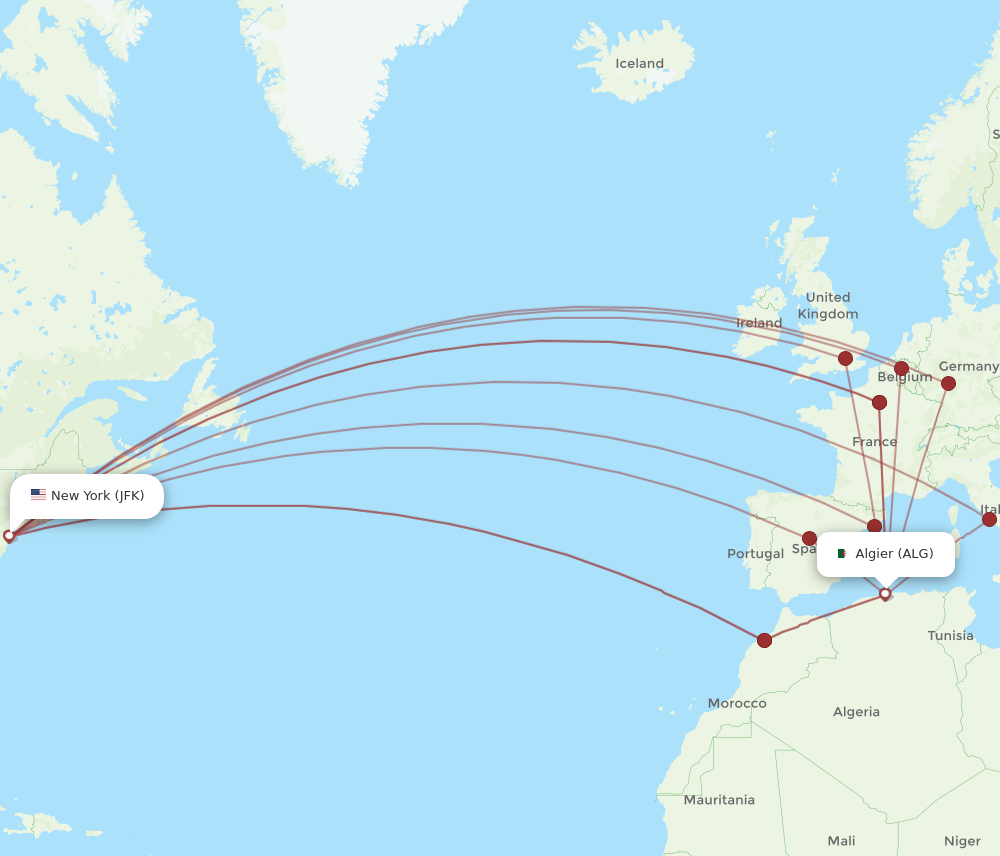 Jfk To Algiers