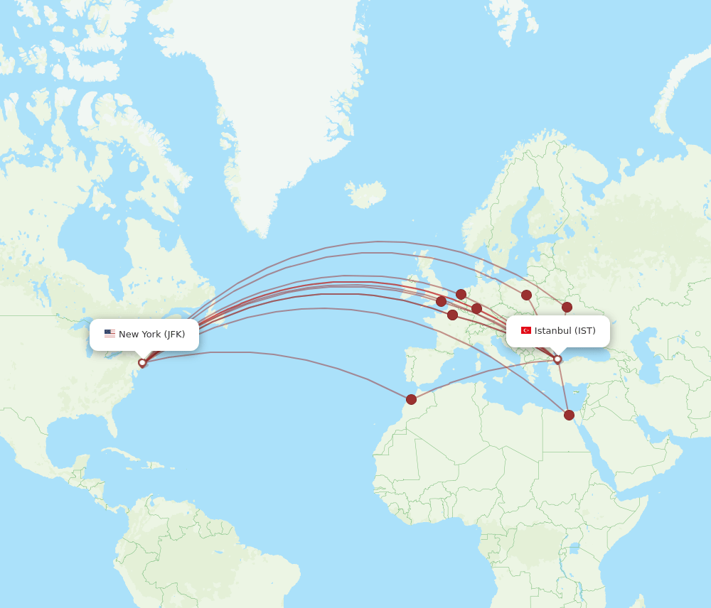 istanbul to new york jfk