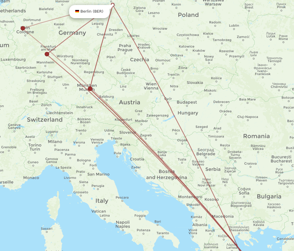 Flights from Mykonos to Berlin, JMK to BER - Flight Routes