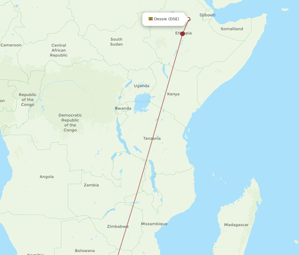 All Flight Routes From Johannesburg To Dessie Jnb To Dse Flight Routes 8769