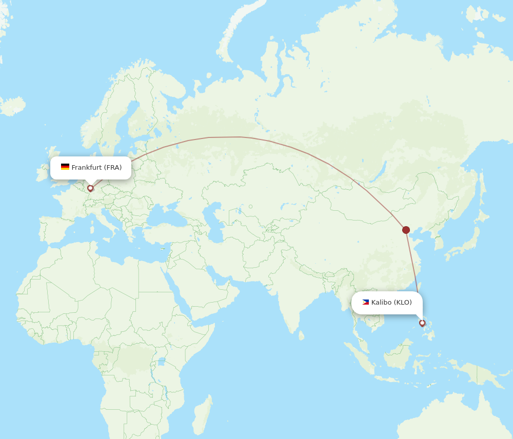 All Flight Routes From Kalibo To Frankfurt Klo To Fra Flight Routes 4144