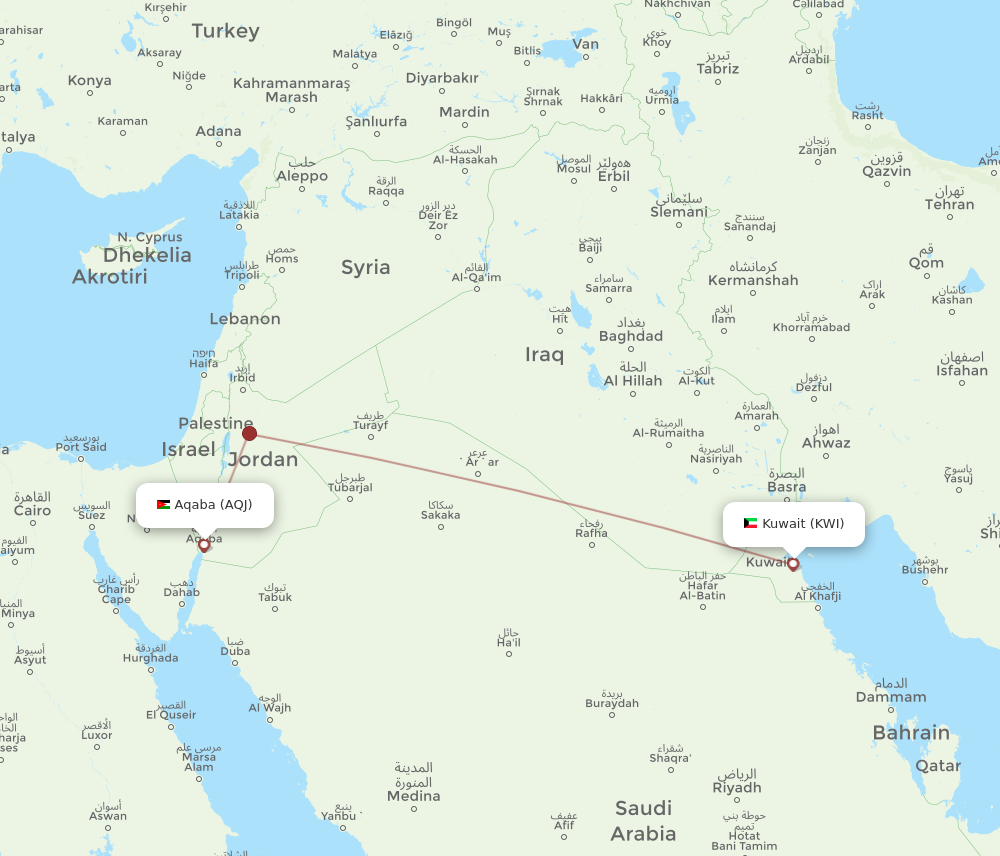 Jordan to sales kuwait flights