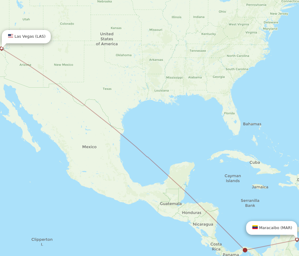 Flights from Las Vegas to Maracaibo LAS to MAR Flight Routes