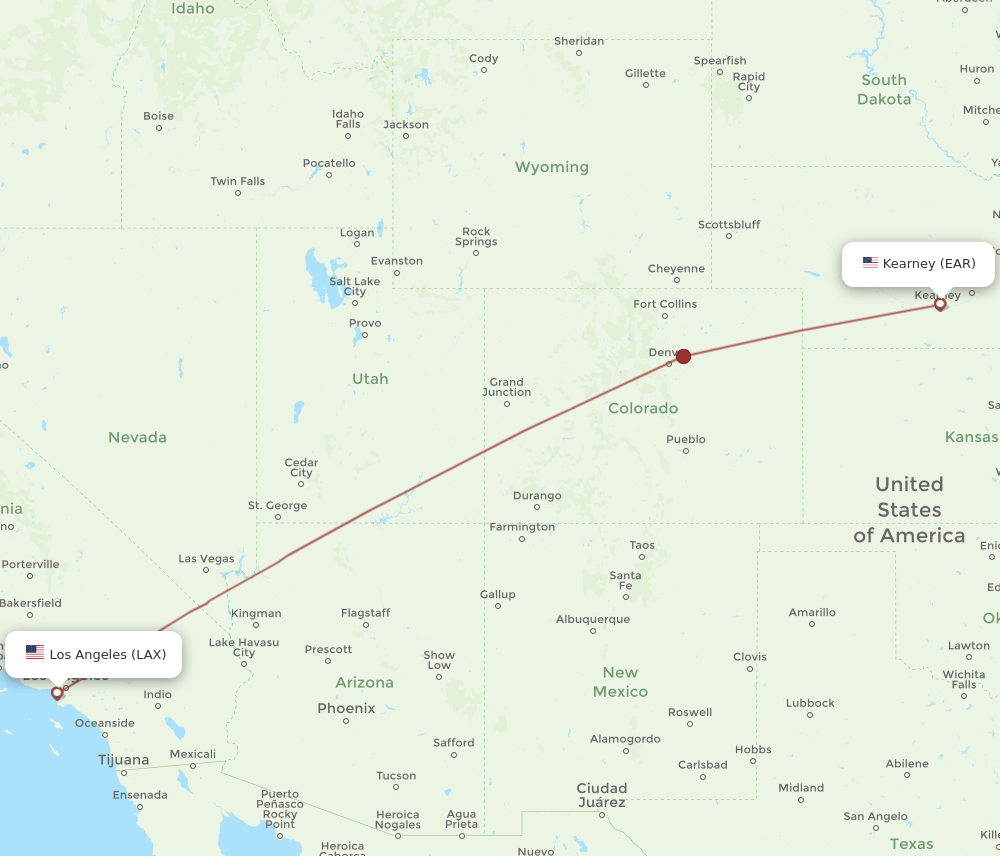 lax to new orleans flight length