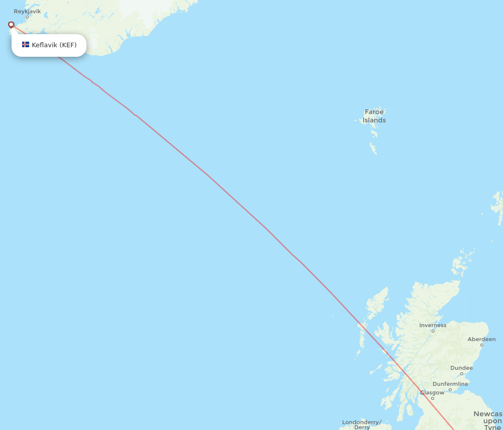 Flights from Leeds to Reykjavik LBA to KEF Flight Routes