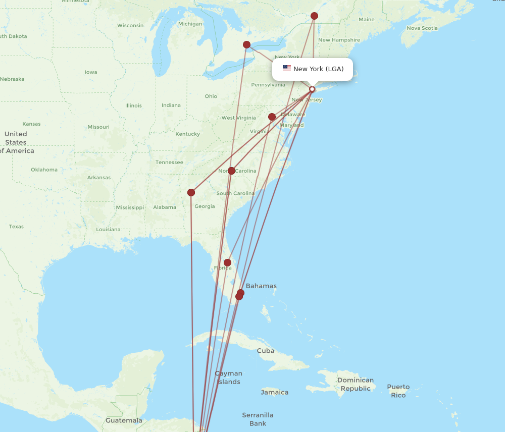 Atl to store lga one way