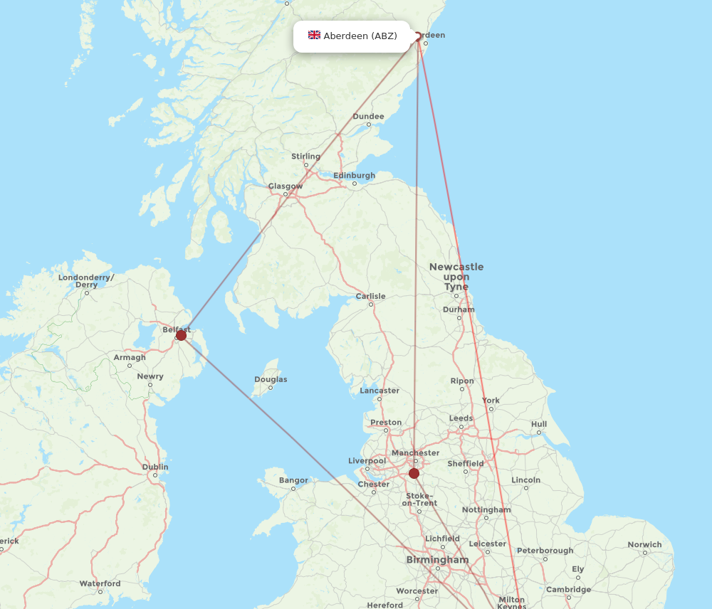 Flights from London to Aberdeen LHR to ABZ Flight Routes