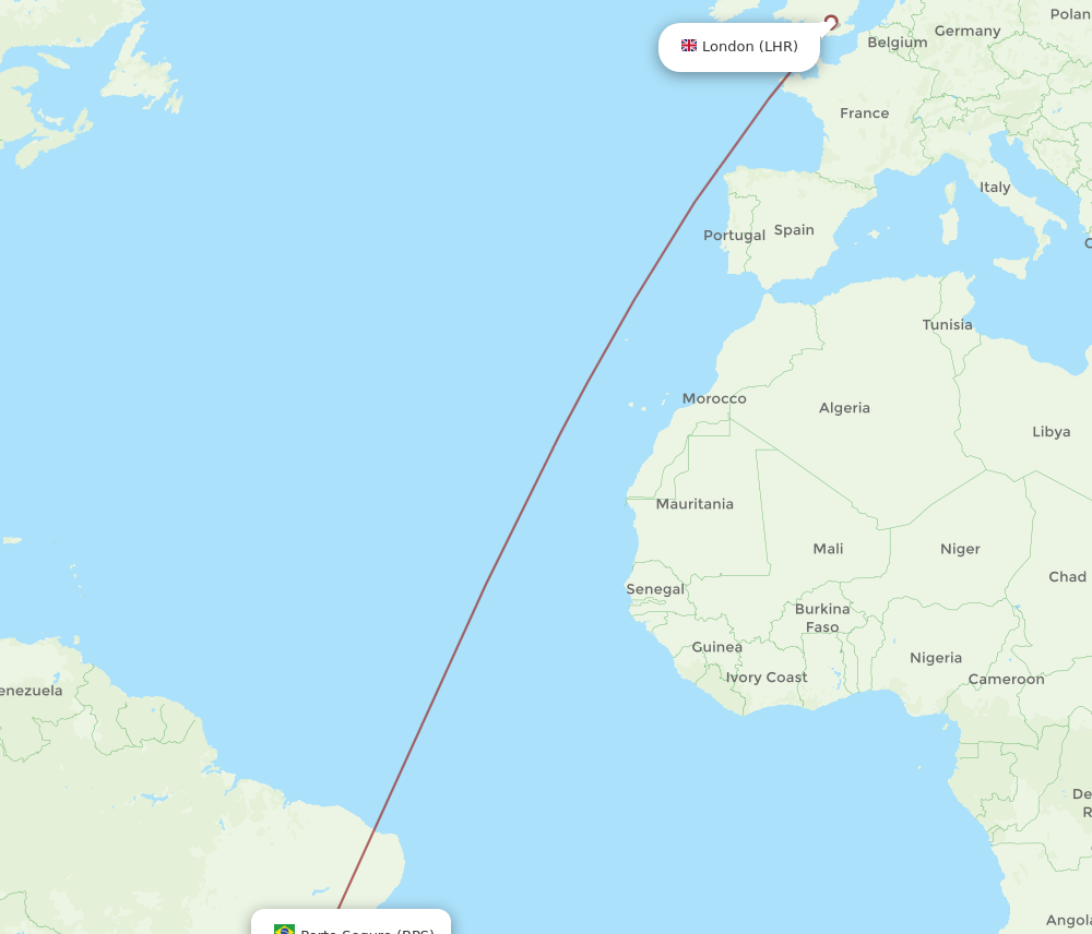 Flights From London To Porto Seguro, LHR To BPS - Flight Routes