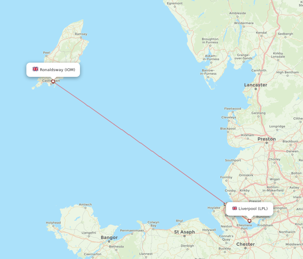 Loganair airline routes (LM) - map - Flight Routes