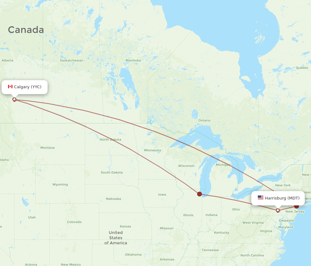 All Flight Routes From Middletown To Calgary Mdt To Yyc Flight Routes 4793