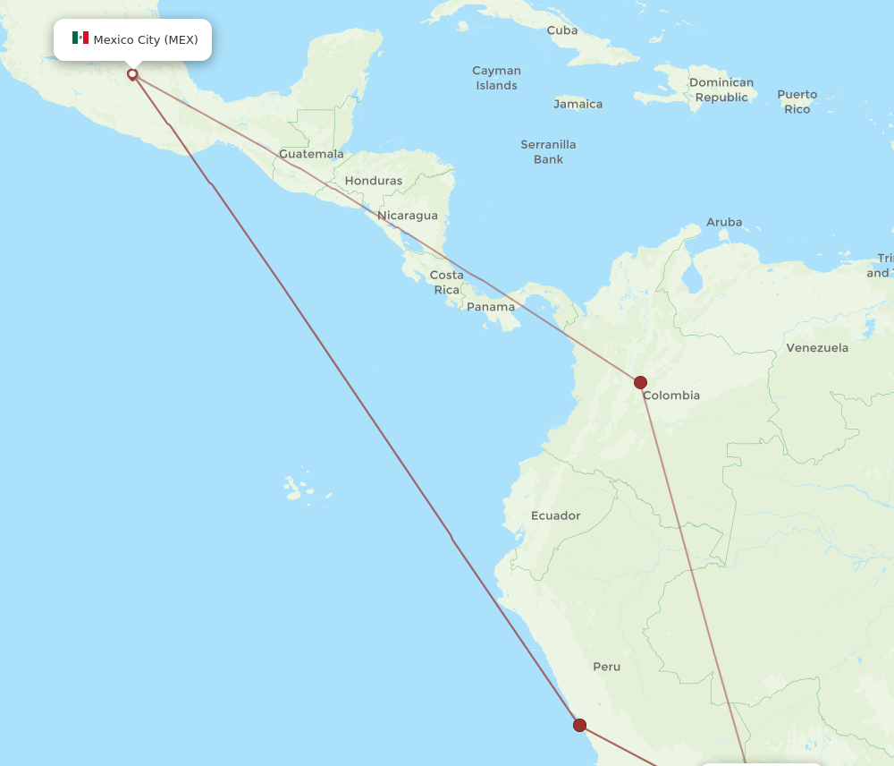 Flights from Mexico City to La Paz MEX to LPB Flight Routes