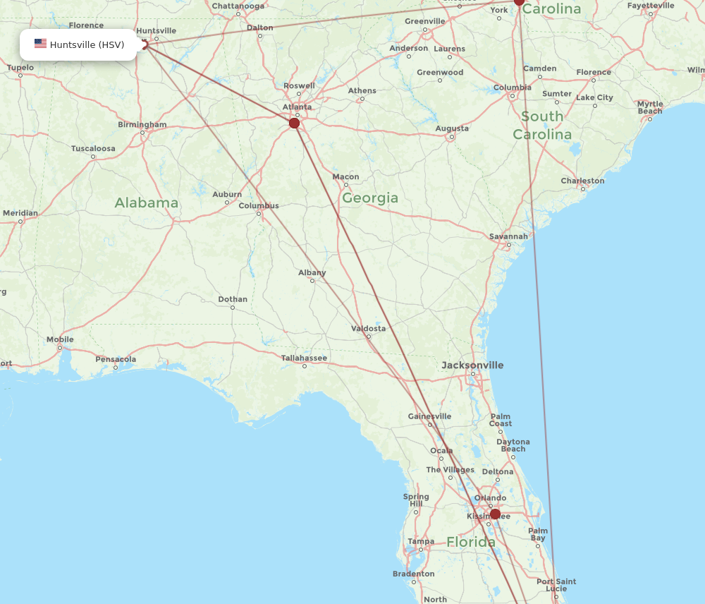 Flights from Miami to Huntsville MIA to HSV Flight Routes