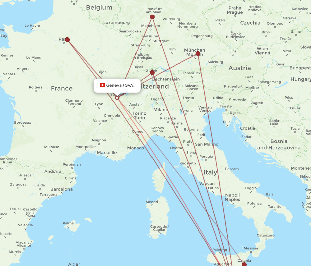 Flights from Malta to Geneva MLA to GVA Flight Routes