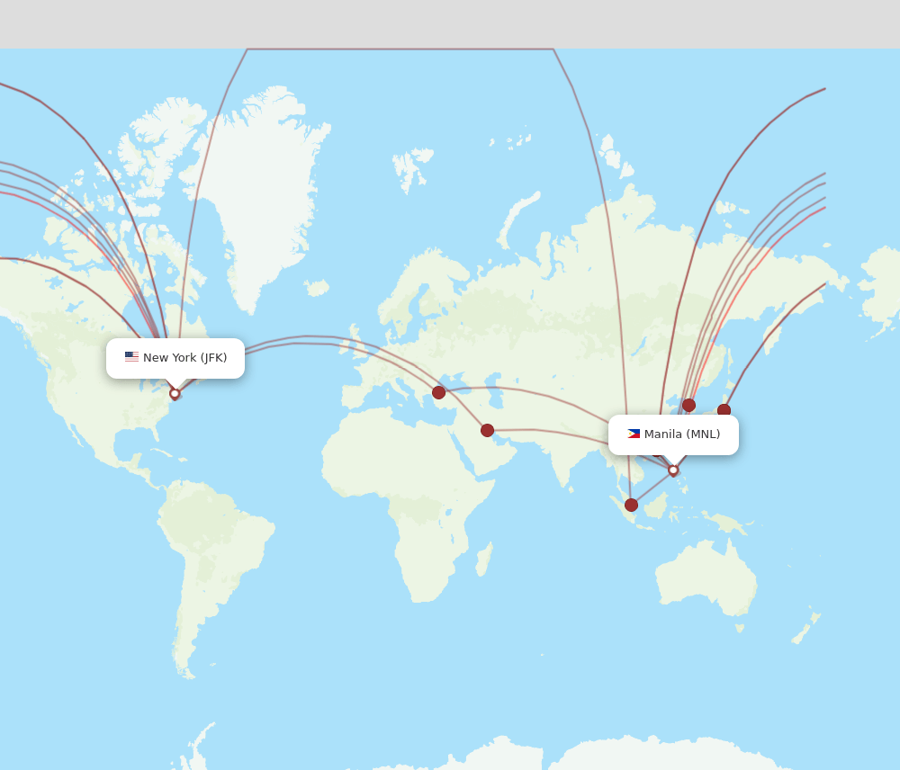 manila to new york direct flight ticket price