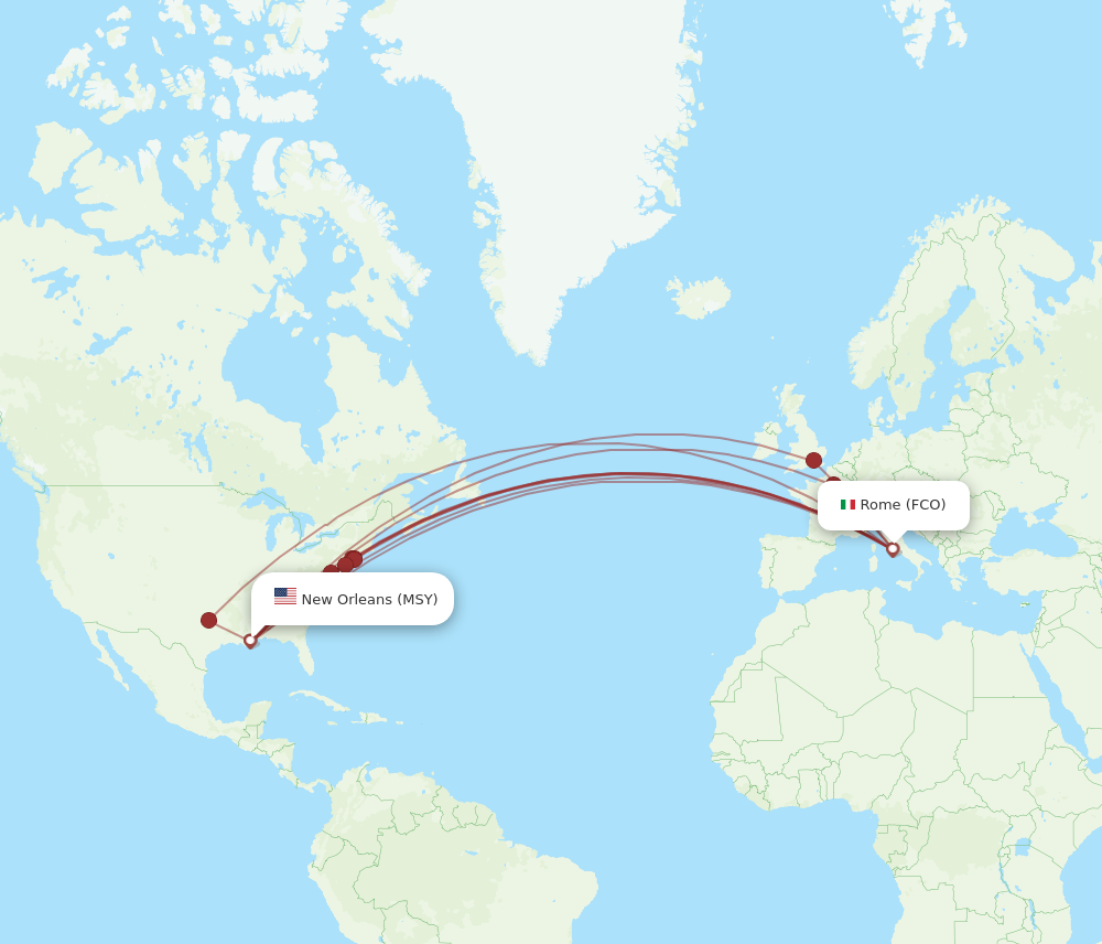 Msy to dtw one sales way