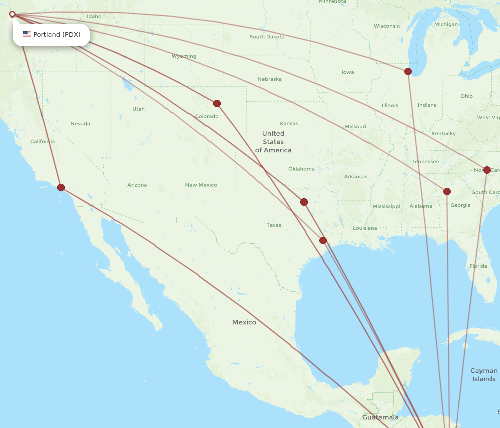 Flights from Portland to San Jose PDX to SJO Flight Routes