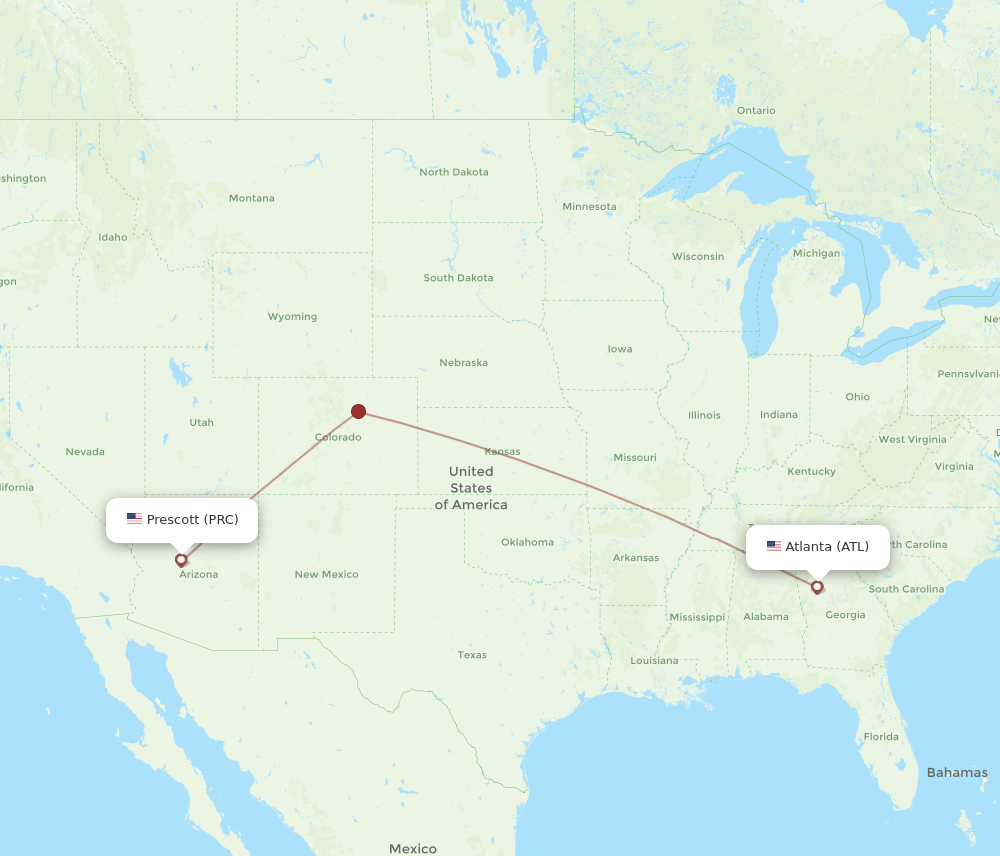 Flights from Prescott to Atlanta PRC to ATL Flight Routes