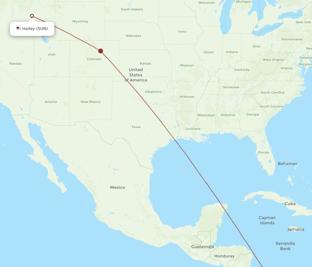 Flights from Panama City to Sun Valley PTY to SUN Flight Routes