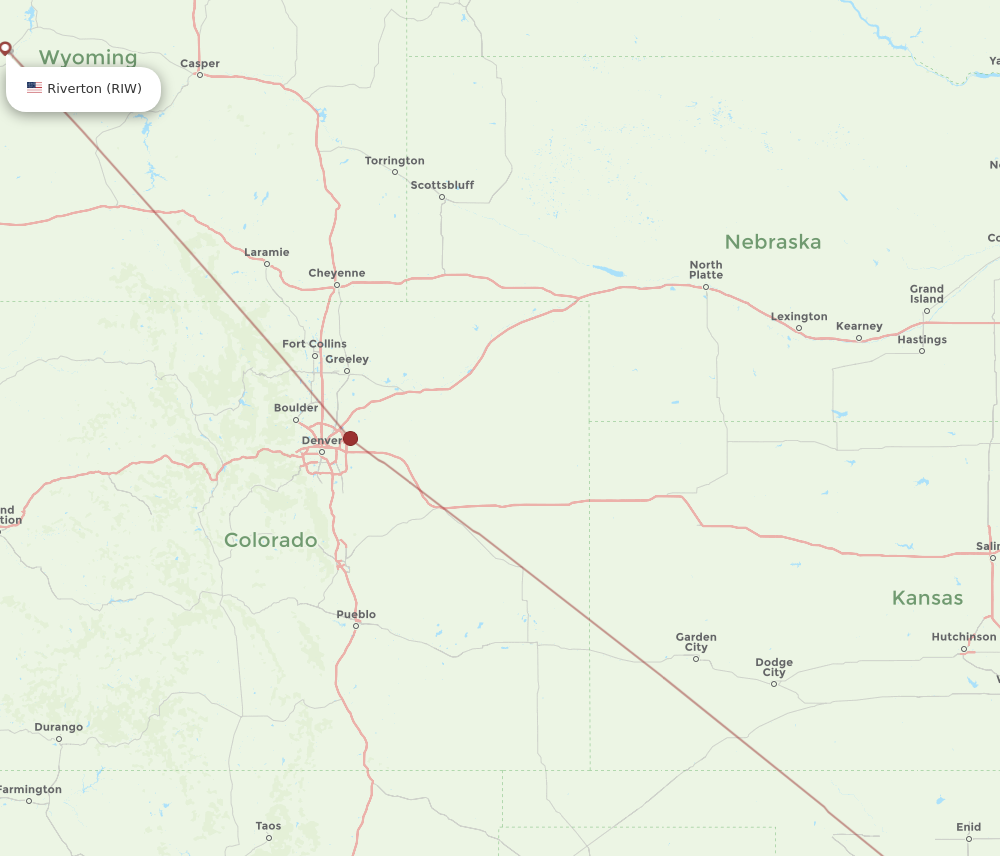 Flights from Riverton to Oklahoma City RIW to OKC Flight Routes