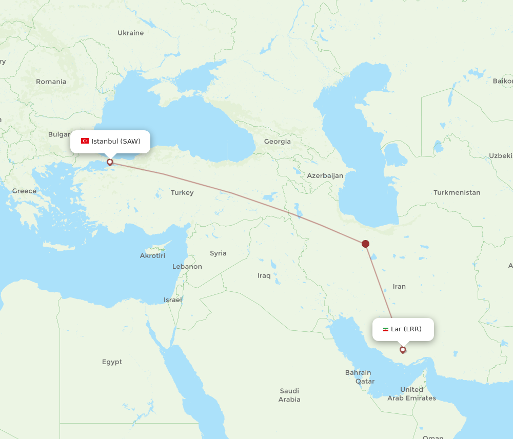 Flights From Istanbul To Lar, SAW To LRR - Flight Routes