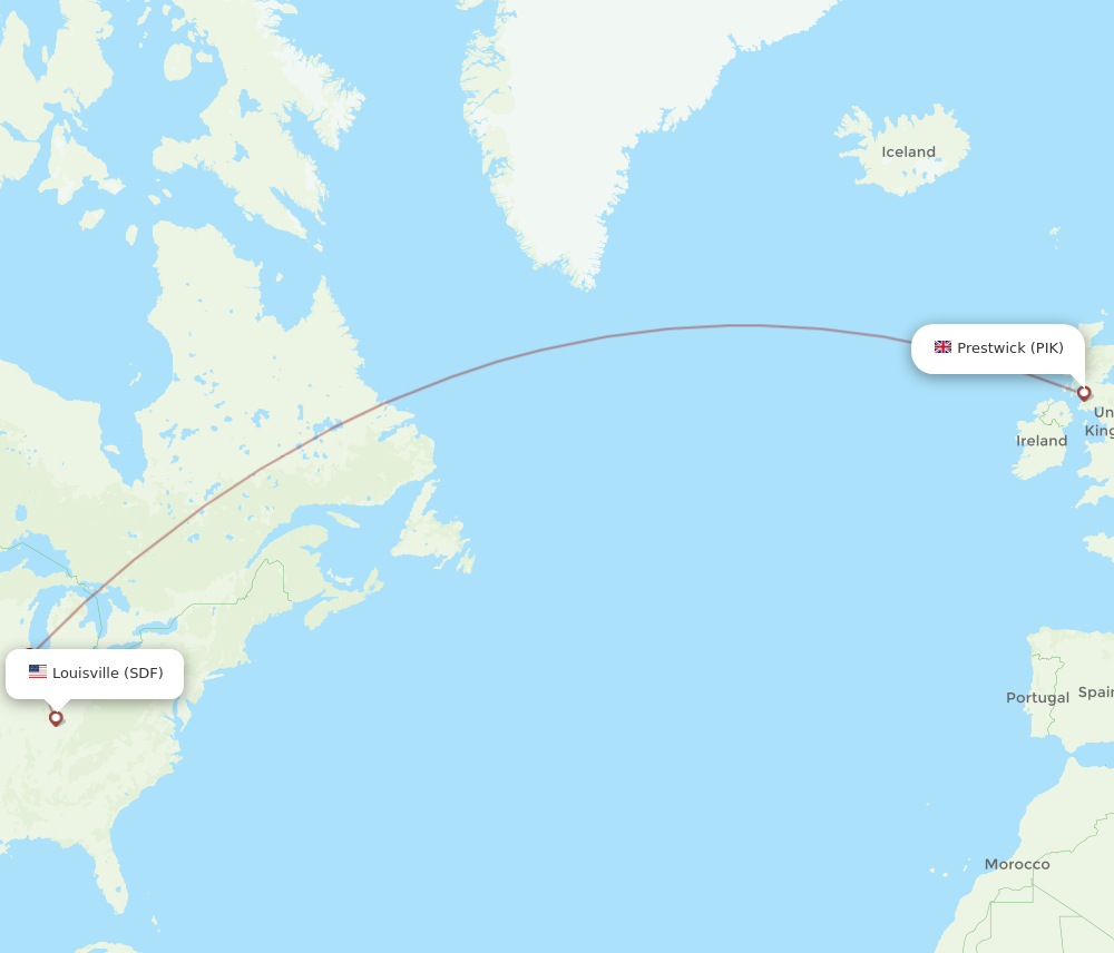 Flights From Glasgow To Louisville, PIK To SDF - Flight Routes