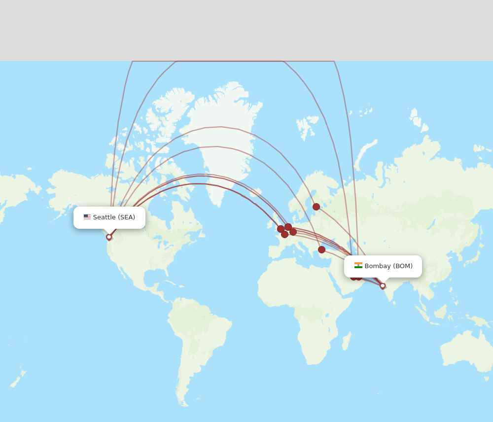 All Flight Routes From Seattle To Mumbai Sea To Bom Flight Routes 7261