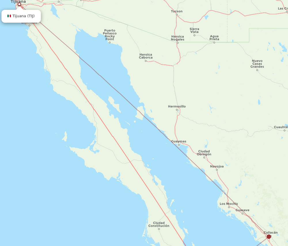 Flights from San Jose Cabo to Tijuana SJD to TIJ Flight Routes