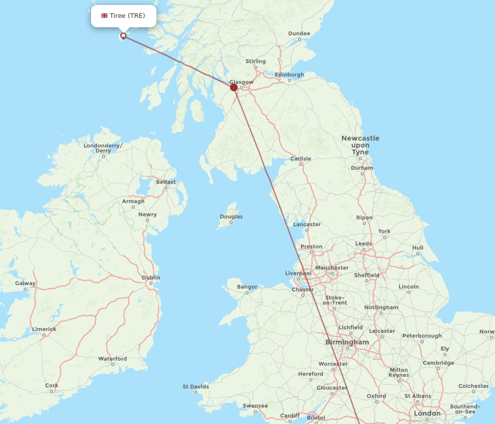 Flights from Southampton to Tiree Inner Hebrides SOU to TRE