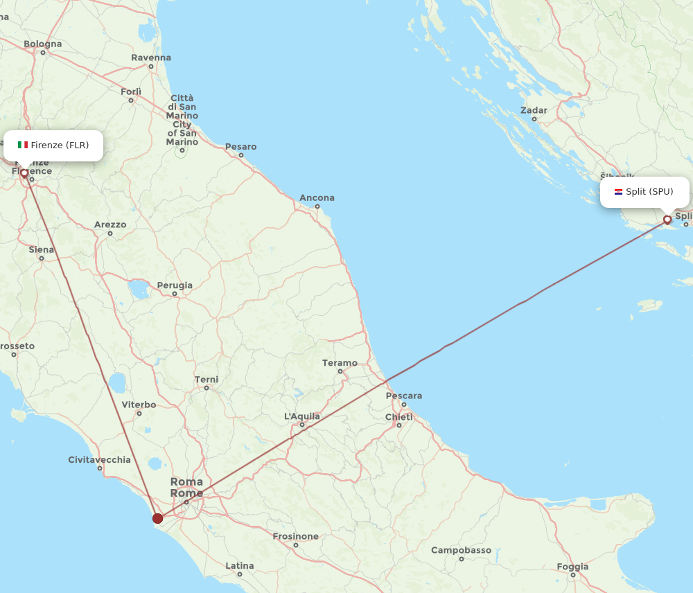 Flights from Split to Florence SPU to FLR Flight Routes