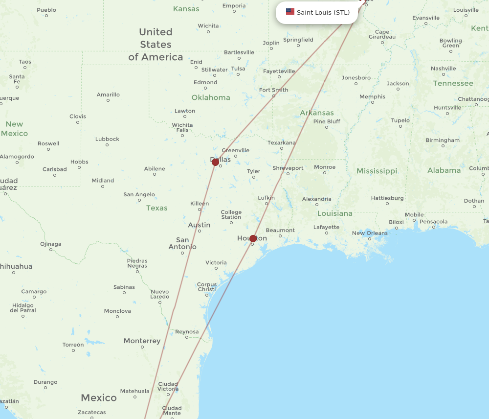 Flights from Saint Louis to Morelia STL to MLM Flight Routes